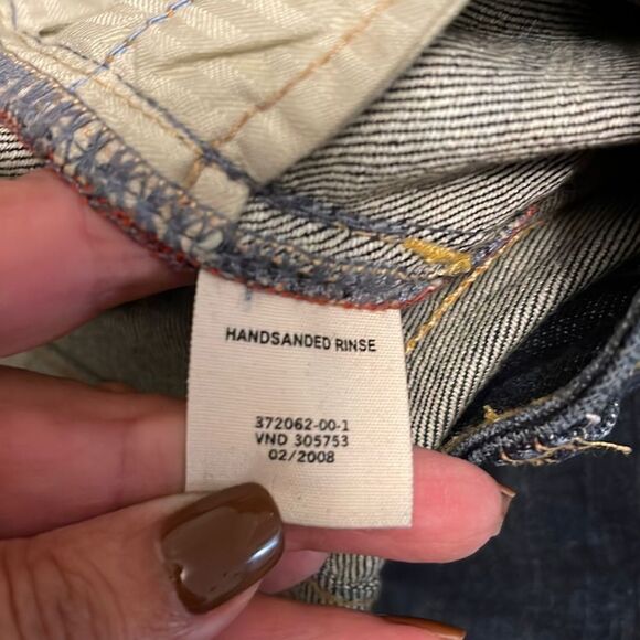 Gap Classic Stretch Jeans-Size 4 Long Hand-sanded Rinse - Picture 10 of 11